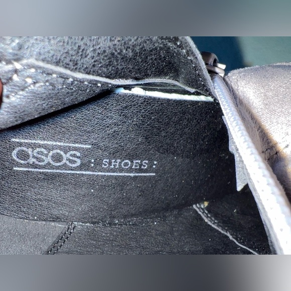 NWOB ASOS thigh high suede heeled boot light grey Sz 8 - Picture 14 of 15